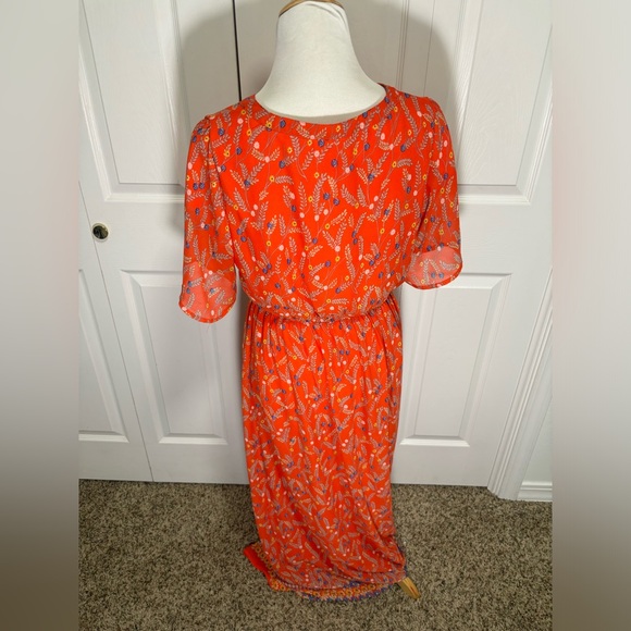 Roolee Orange Floral Dress - Picture 3 of 4